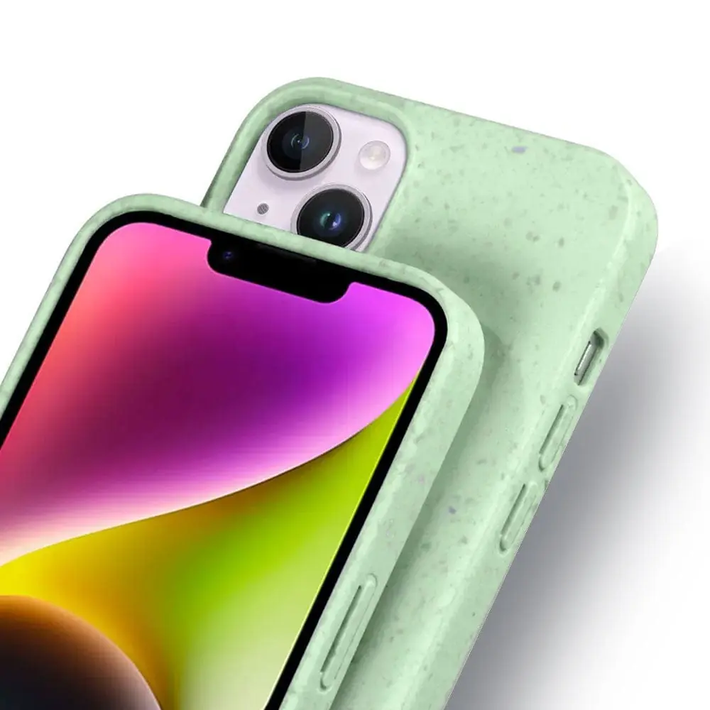 Mint Iphone 14 Biodegradable Shockproof  Case, Magsafe Compatible