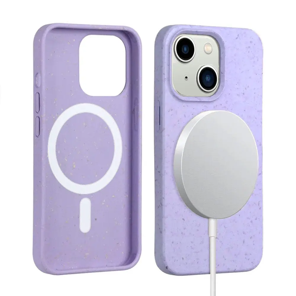 iPhone 14 Plant-based Compostable Shockproof Case, MagSafe® Compatible - Purple