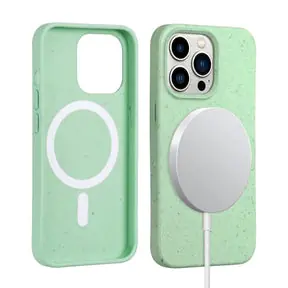Mint Iphone 14 Pro Max Biodegradable Shockproof  Case, Magsafe Compatible